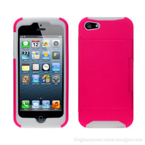 PC Mobile Phone Case for iPhone 6 with ID, Cash and Credit Card Slots